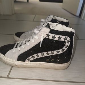 Black Sparkly Vintage Havana High Shoes